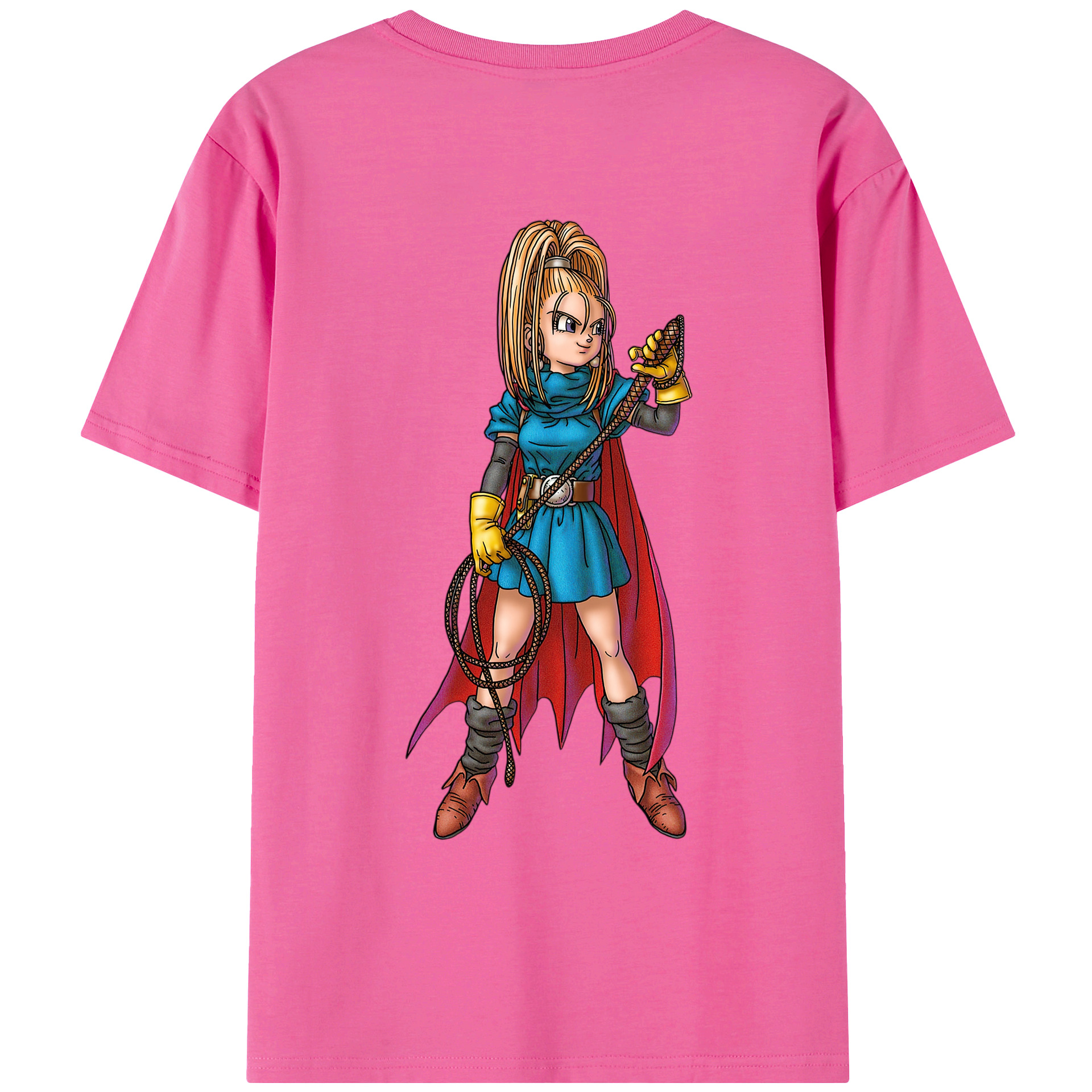 （画像用） ドラゴンクエスト Doragon Kuesuto Dragon Quest レディース半袖Tシャツ(バックプリント)